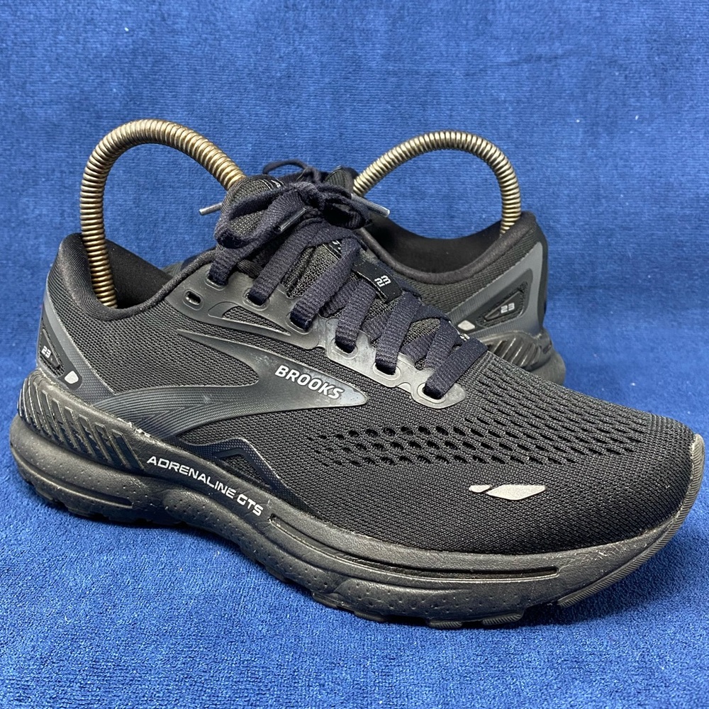 Brooks Adrenaline GTS 23 Womens 6 W Shoes Running Sneaker Black Gym 1203811B020